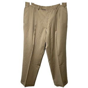LAUREN RALPH LAUREN Mens Brown 120'S & Cashmere Dress Pants Size 36X30
